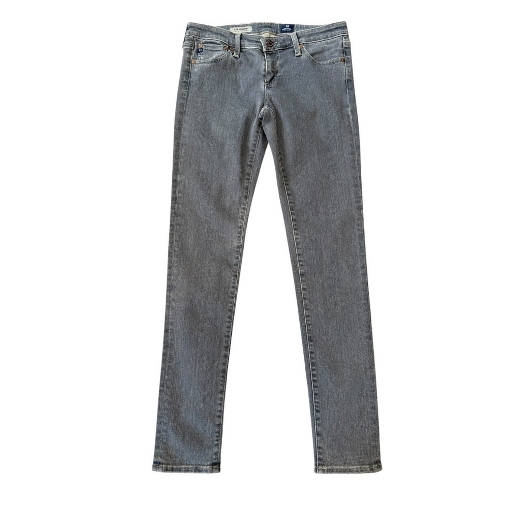 AG Adriano Goldschmied The Legging Super Skinny Grey Low Rise Jean Size 4 Sample